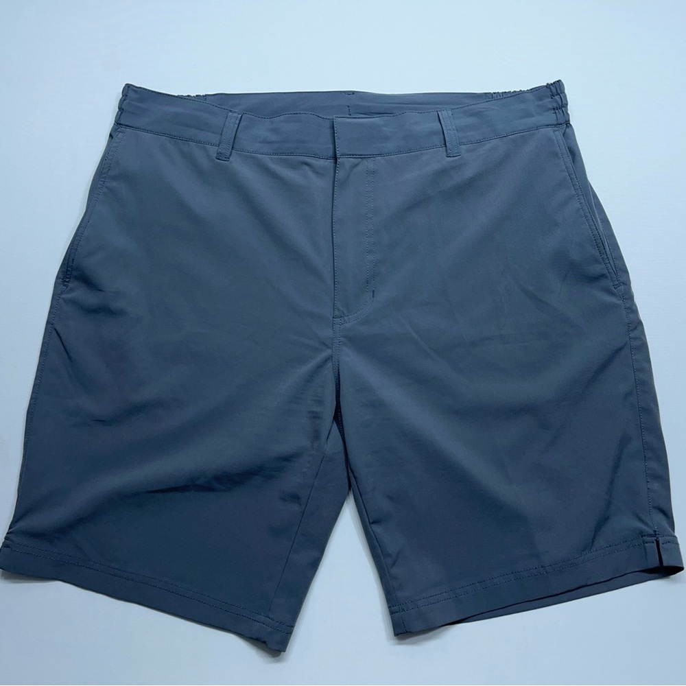 Fair Harbor Deck Shorts Mens 36 Gray Drawstring Pockets Zip Pocket Preppy Golf